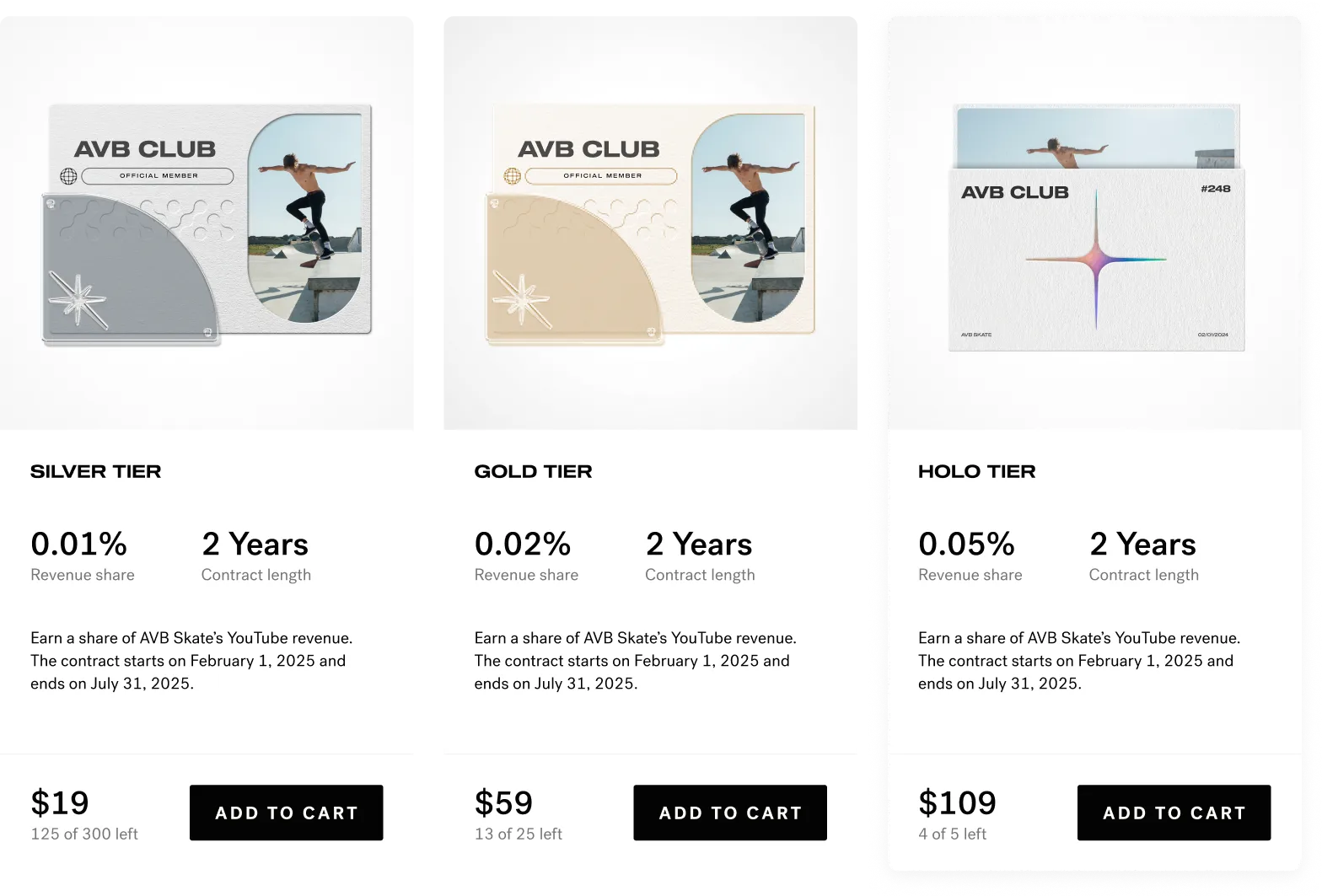 Everbloom mobile app hero screen showing creator investment interface