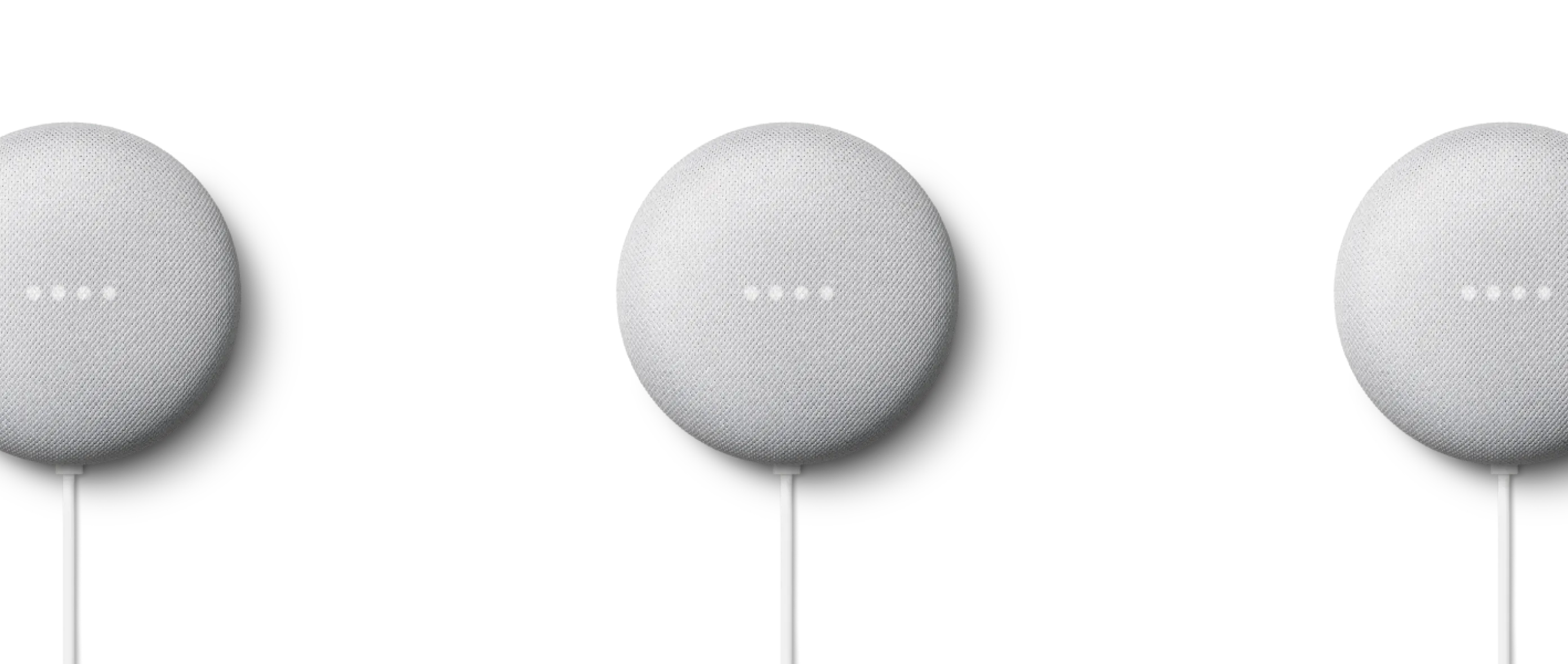 Google Home Mini smart speaker device for voice control