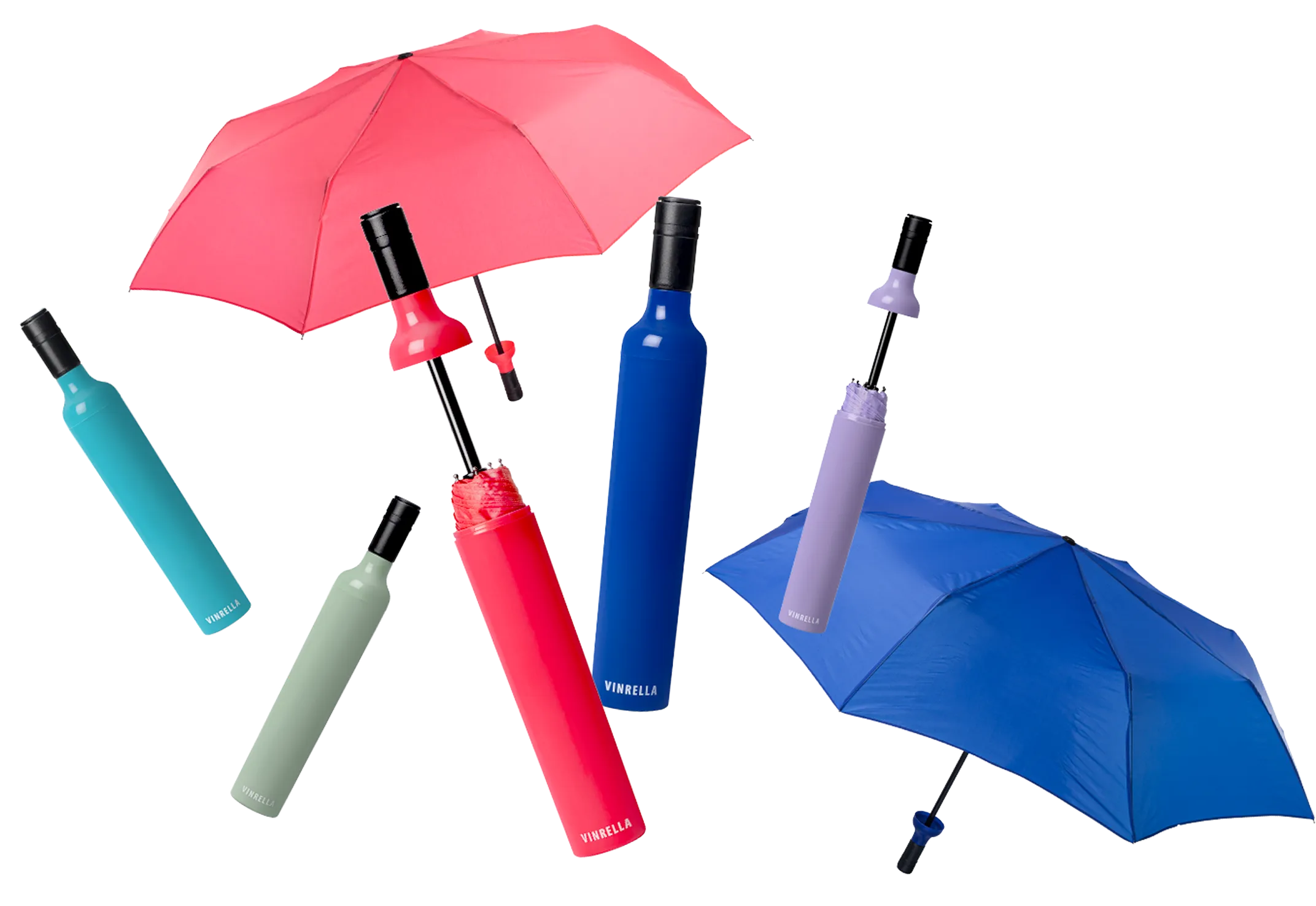 Vinrella plain umbrellas before pattern application showing sustainable design
